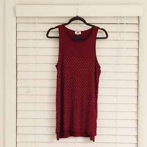 Old Navy Sequined Red Top